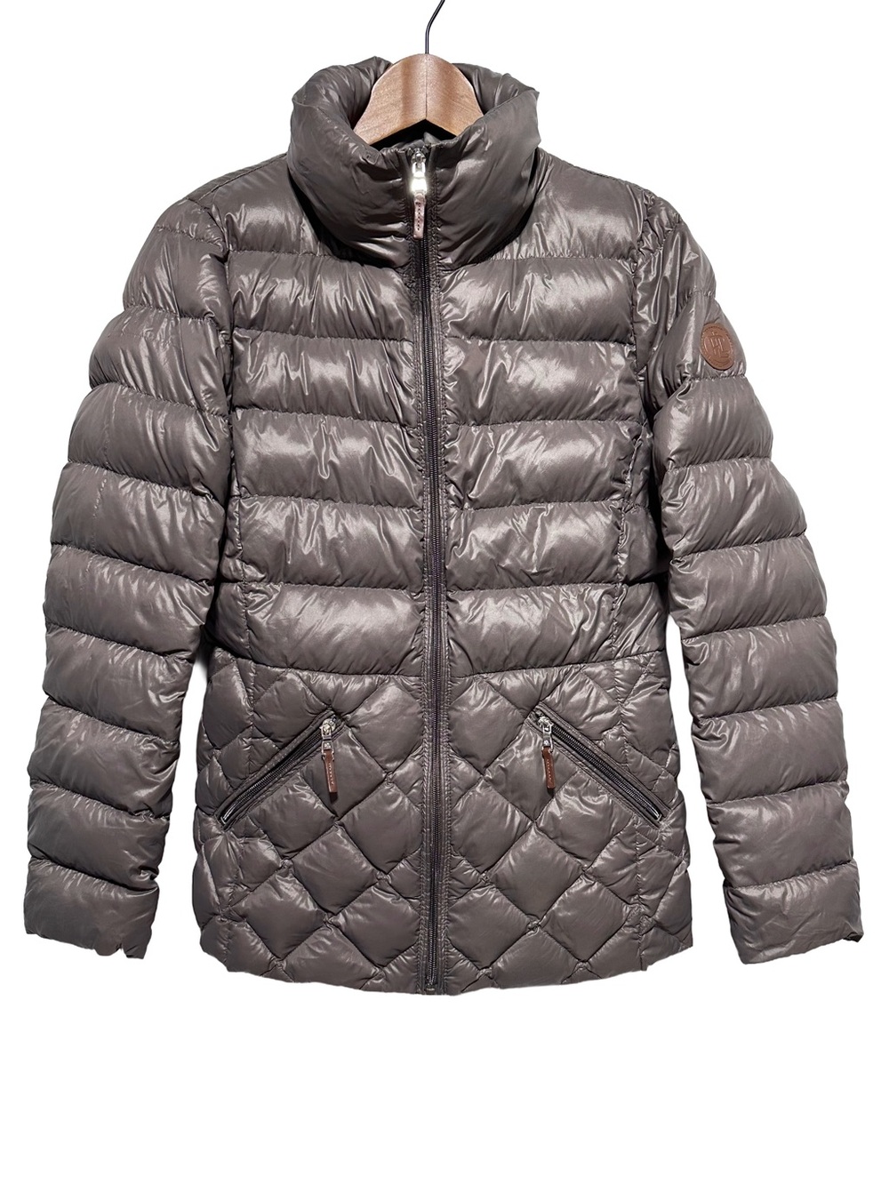 LAUREN RALPH LAUREN Down Puffer Jacket Quilted Equestrian Winter Apres Ski S
